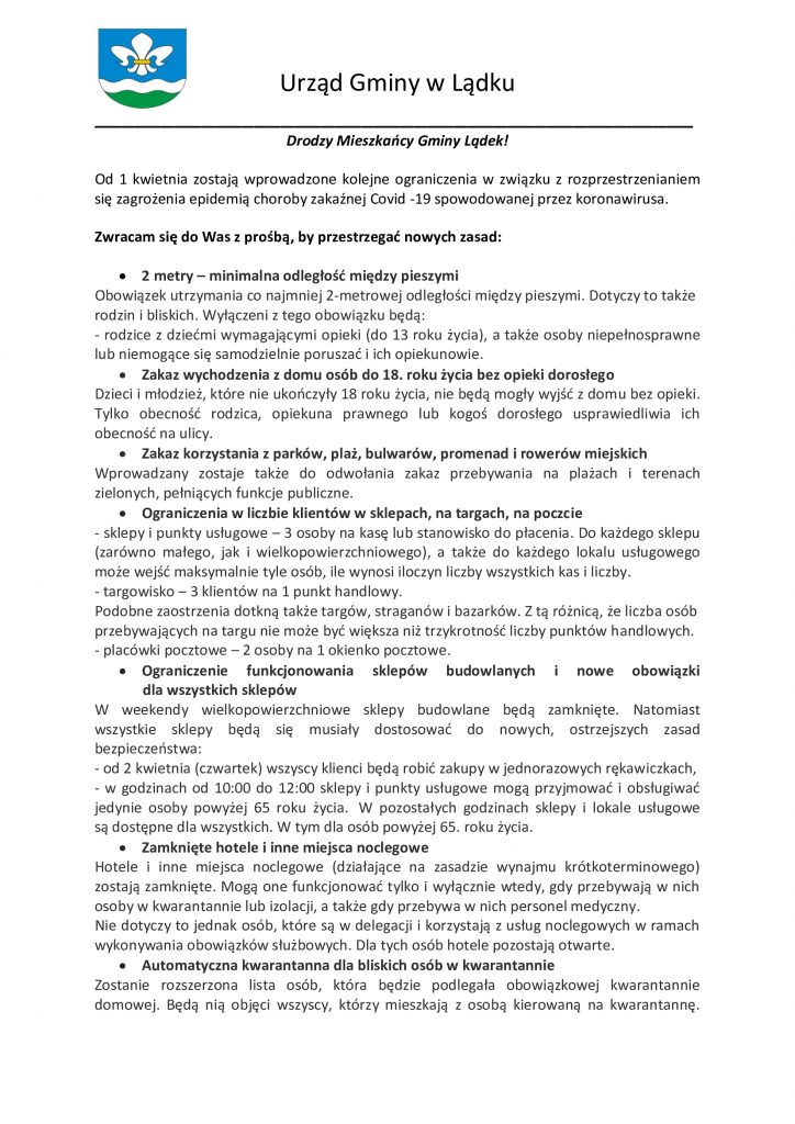 informacja - 1 strona