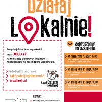 Plakat Działaj Lokalnie